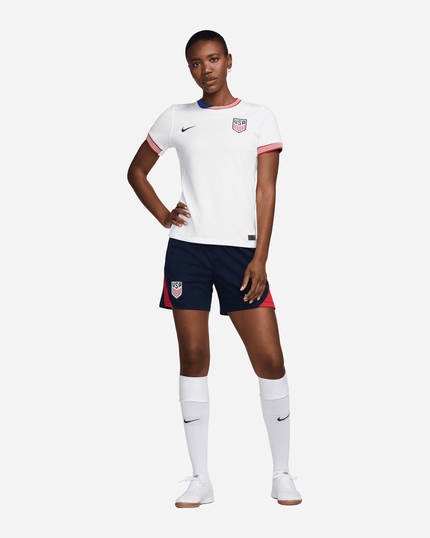 Maglia calcio ufficiale NIKE DRI FIT USA HOME 23-24 W - Bianco - 4 | Cisalfa Sport
